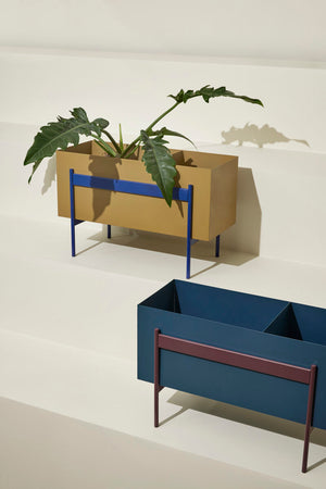 Awe Planter - Petrol/Burgundy