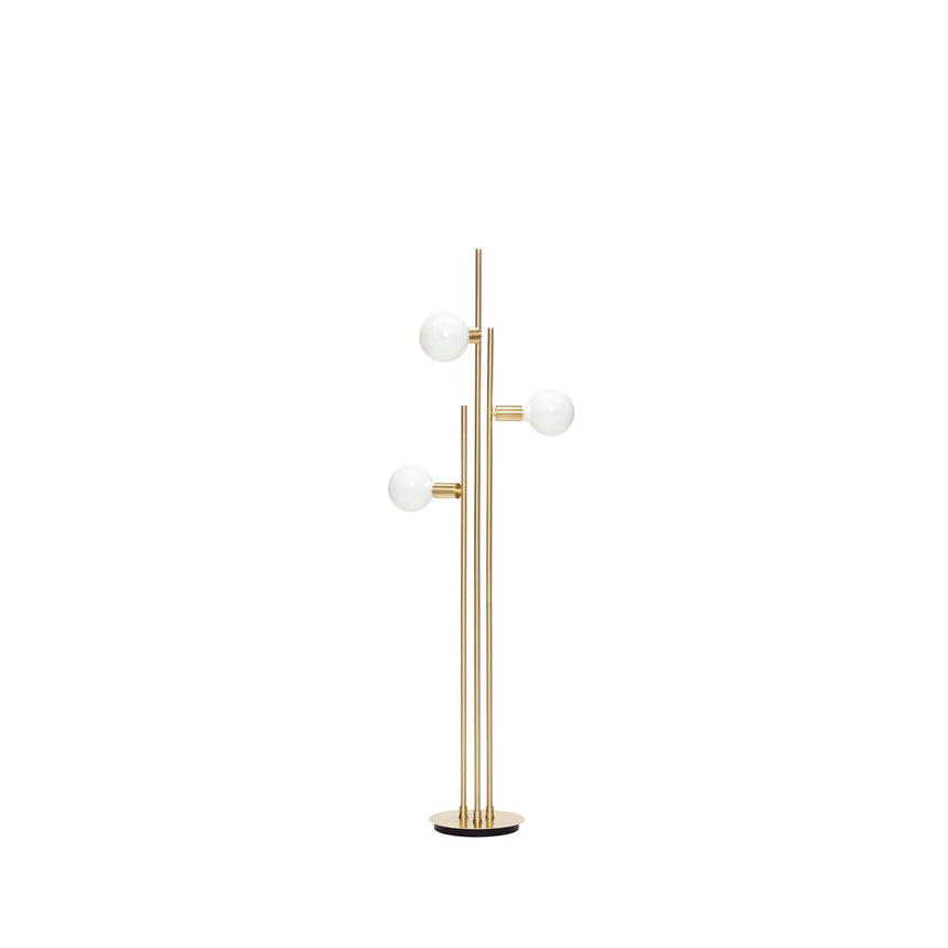 Balance Floor Lamp - White/Brass