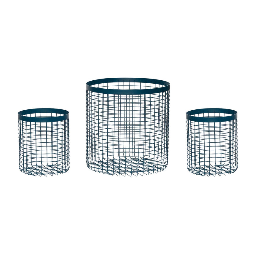 WiredUp Baskets (set of 3) - Blue