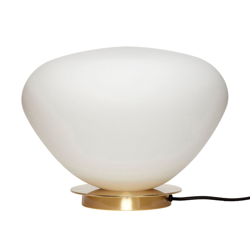 Bean Table Lamp - White/Brass