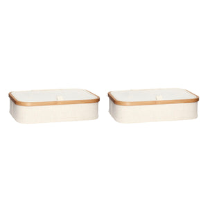 Ecru Storage Boxes (set of 2)