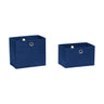 Felt Basket Square (set of 2) - Blue