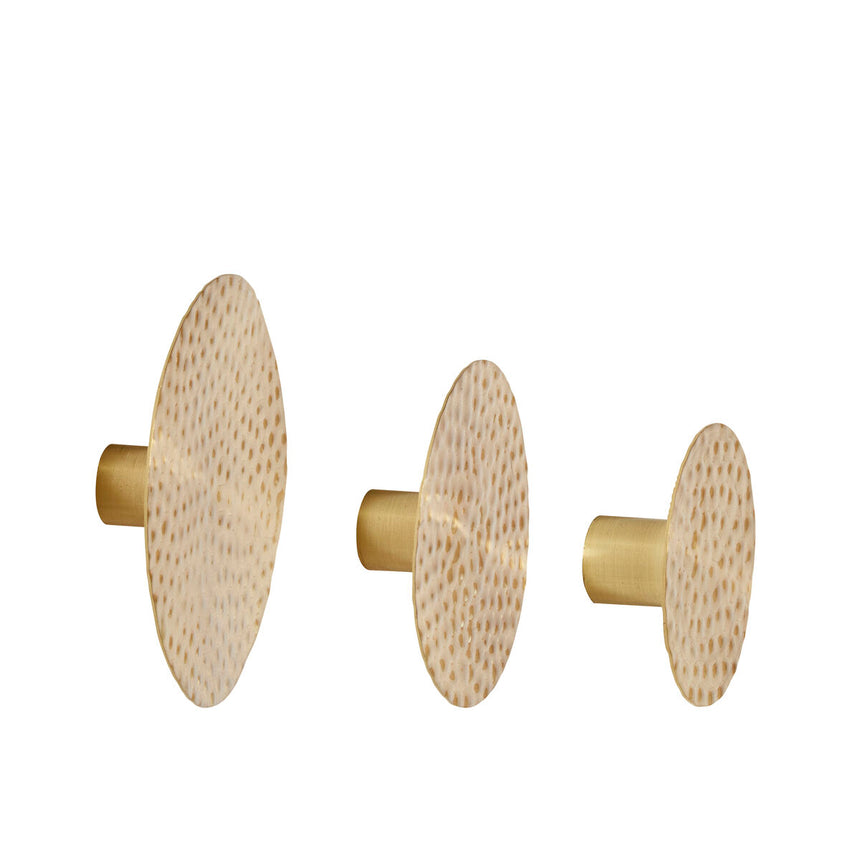 Flint Knobs (set of 3) - Brass