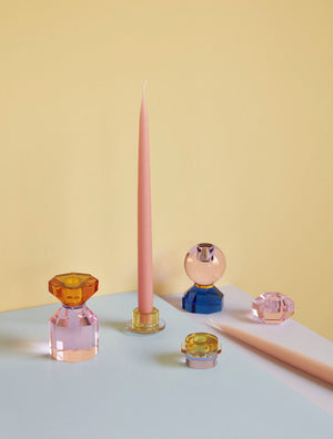 Gem Candlestick - Pink