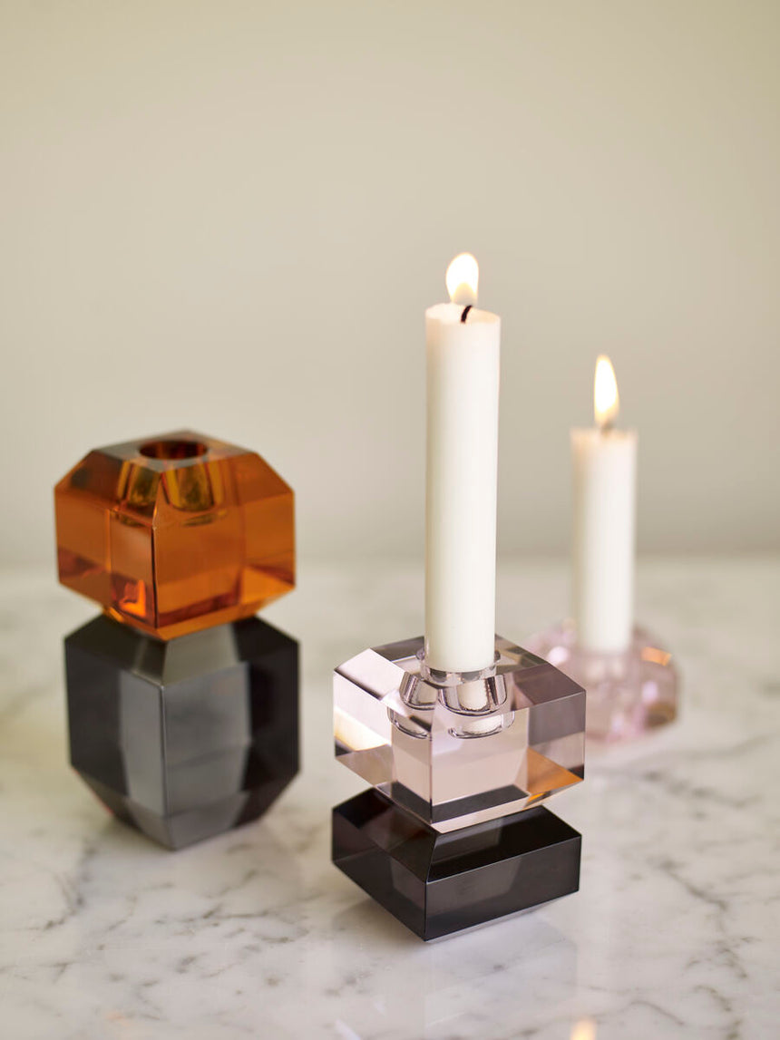 Gem Candlestick - Orange