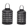 Grid Lanterns (set of 2) - Black