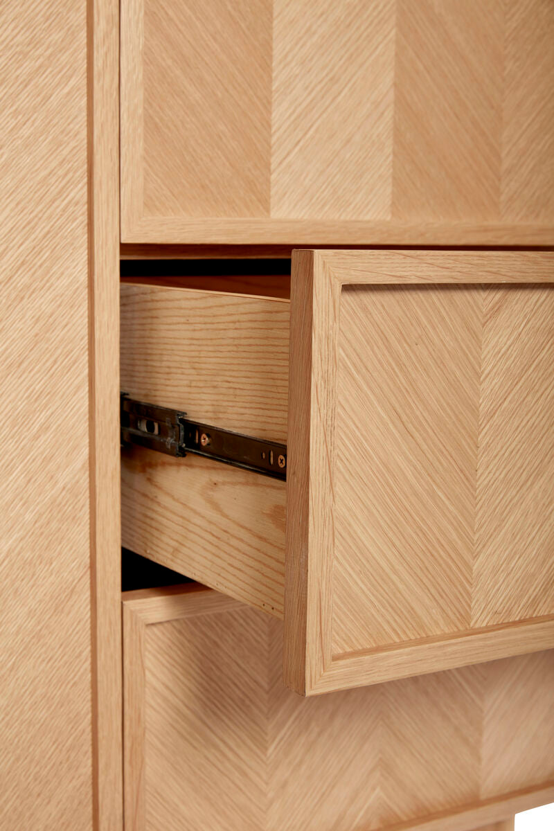 Herringbone Cabinet Large - Natural