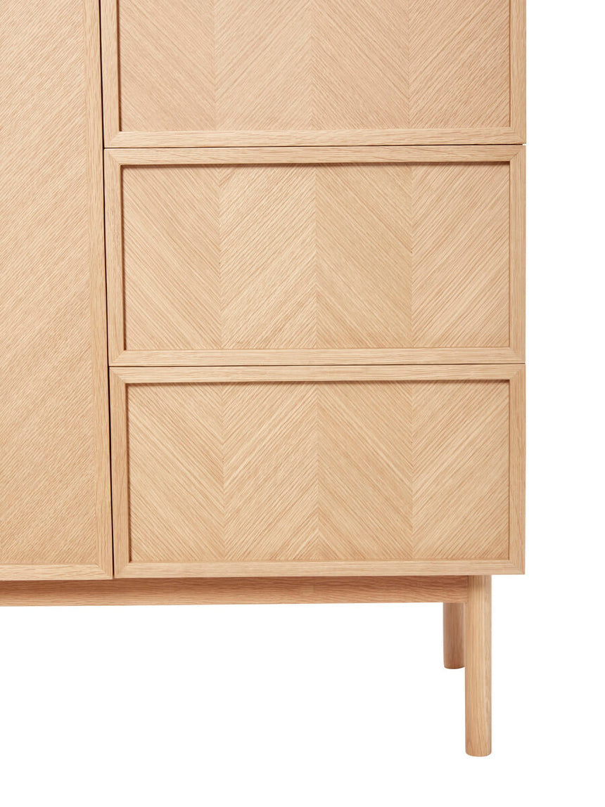 Herringbone Cabinet Large - Natural