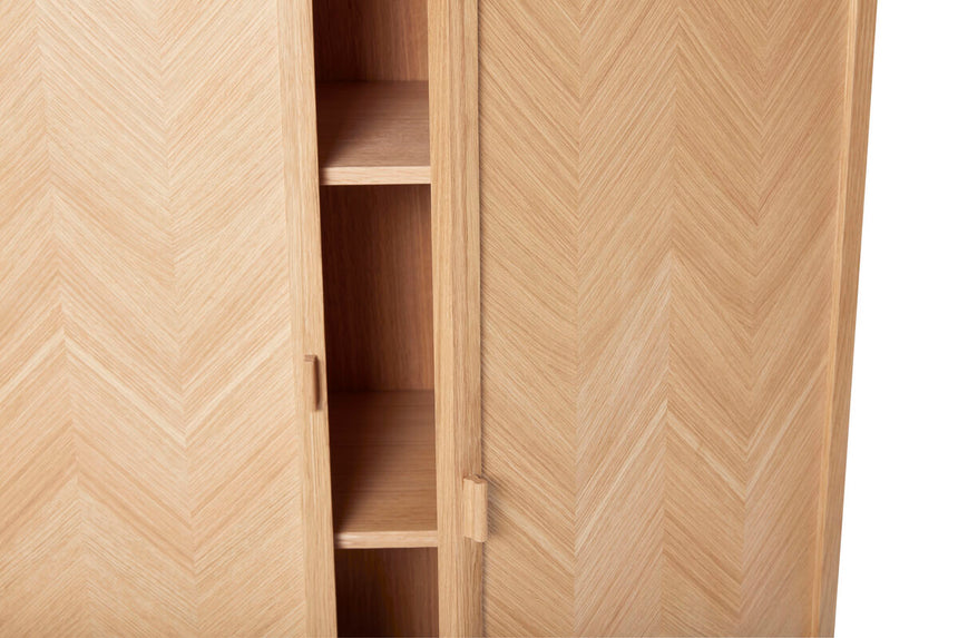 Herringbone Cabinet Medium - Natural