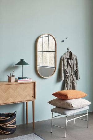 Herringbone Console Table Sliding Doors - Natural