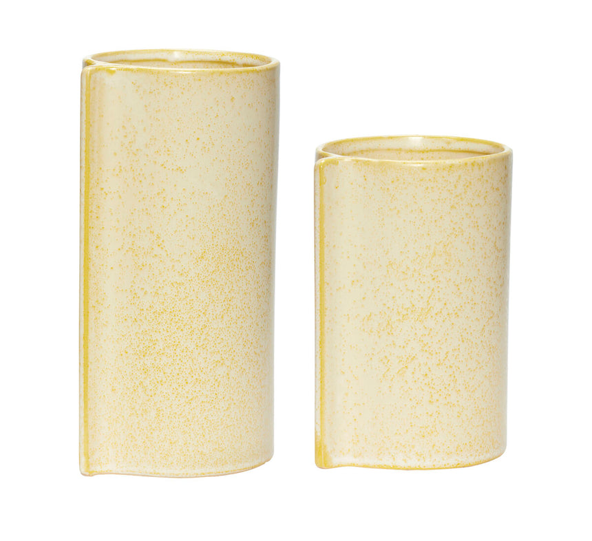 Leaf Pots (set of 2) - Yellow