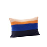 Line Knitted Cushion - Blue