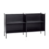 Norm Shelf Unit Double - Black