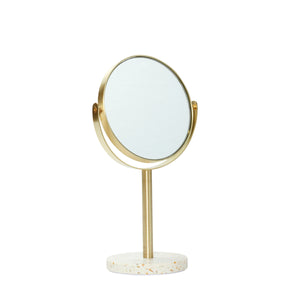 Pamper Table Mirror - Brass