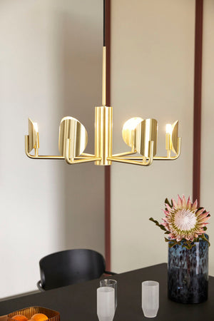 Pomp Chandelier - Brass