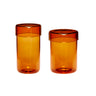 Pop Storage Jars Large (set of 2) - Amber