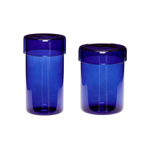 Pop Storage Jars Large (set of 2) - Blue