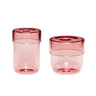 Pop Storage Jars Small (set of 2) - Pink