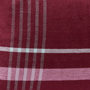 Quadrum Woven Cushion - Burgundy