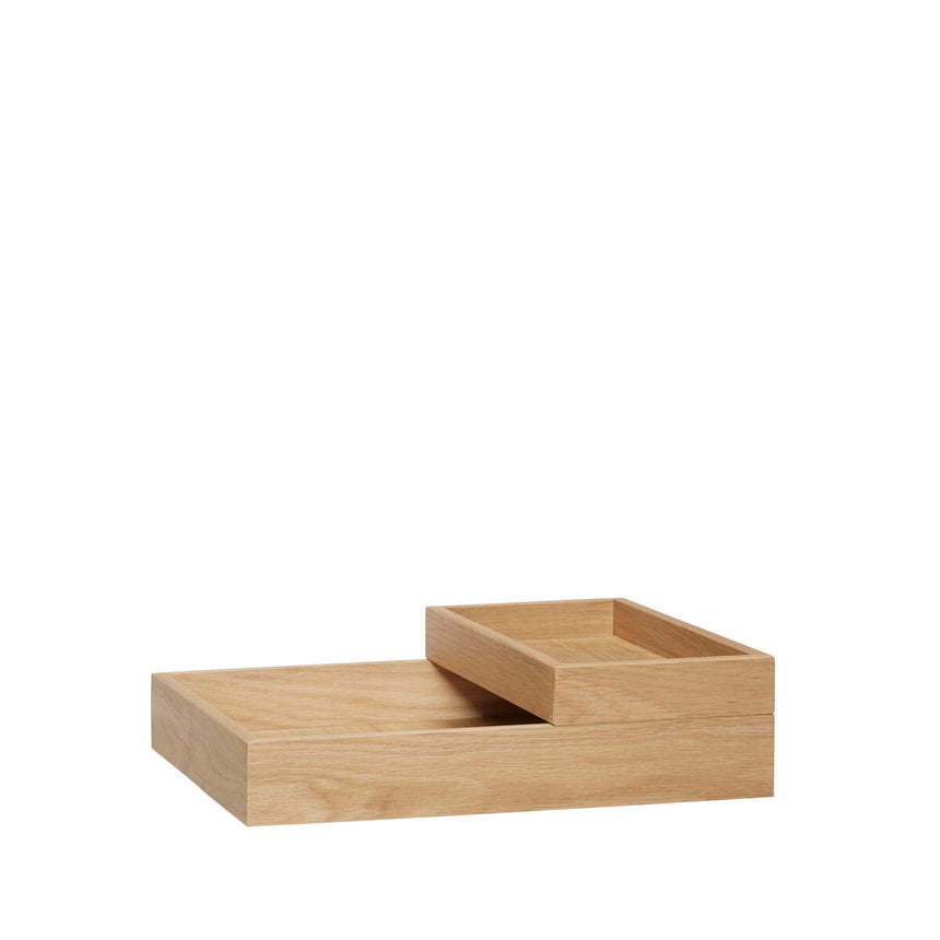 Rail Desk Organiser (set of 2) - Natural