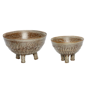 Retro Bowls (set of 2) - Brown