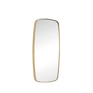 Retro Wall Mirror Rectangle - Brass