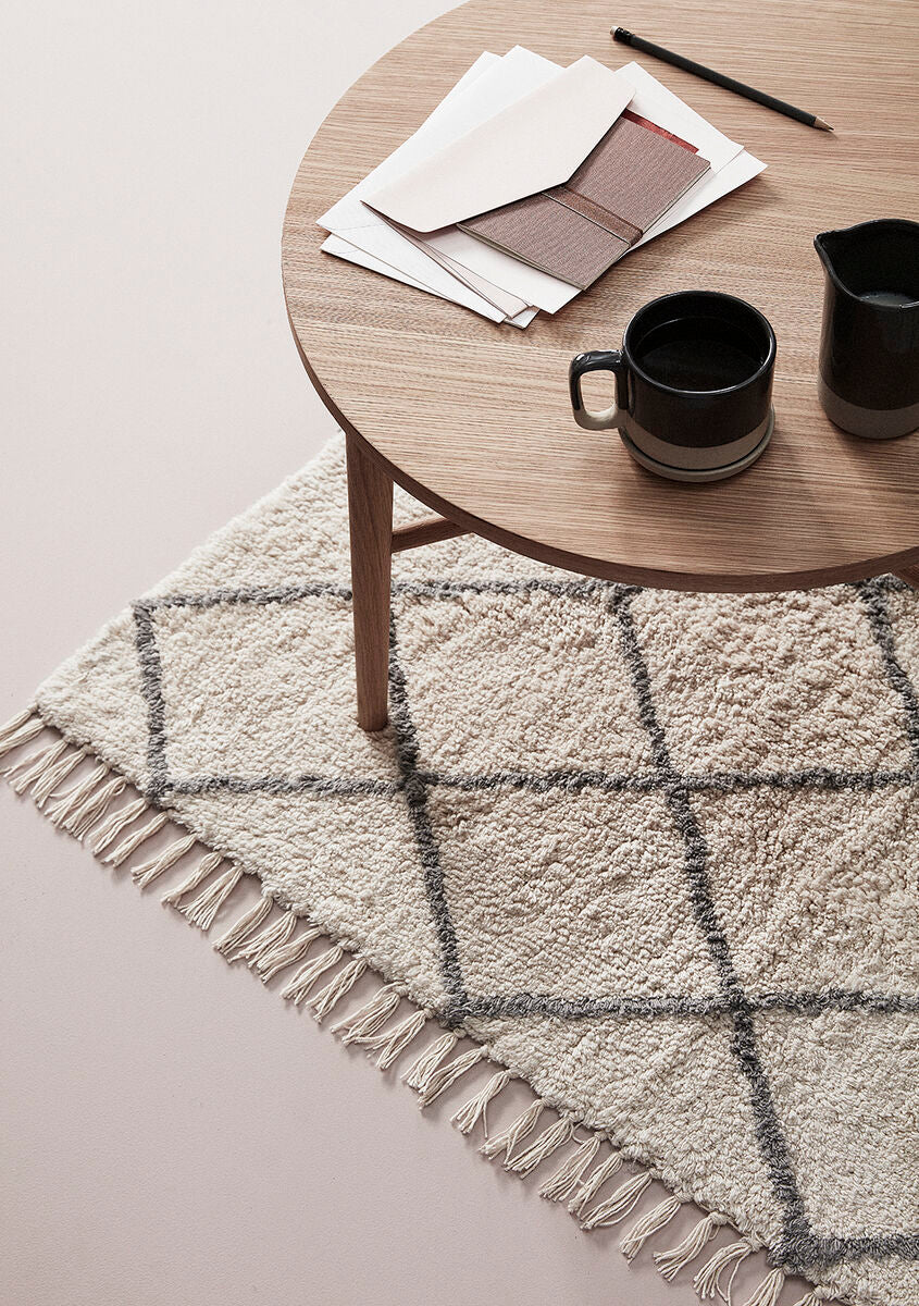 Rhomb Rug Small - White