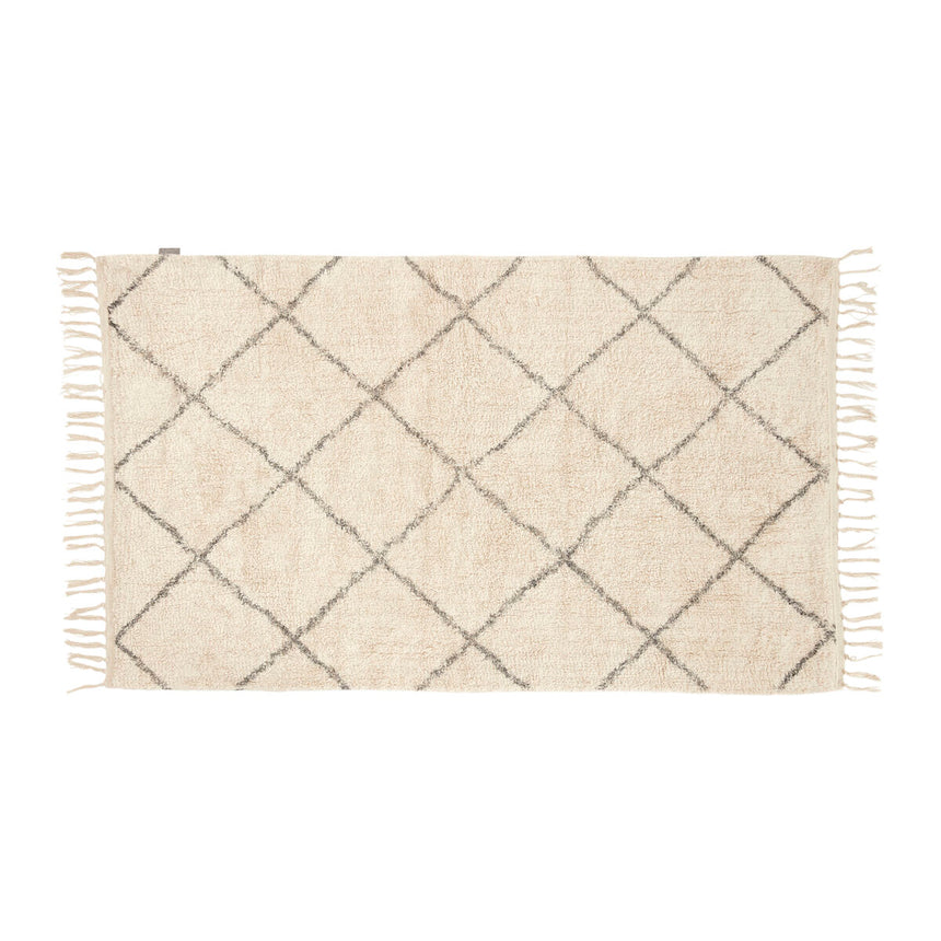 Rhomb Rug Small - White