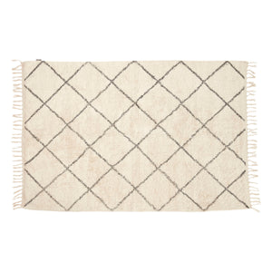 Rhomb Rug Large - White