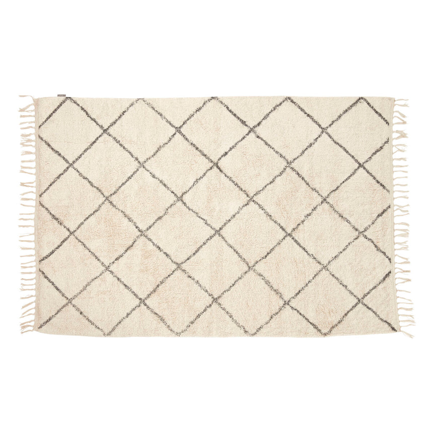 Rhomb Rug Large - White