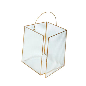 Ripple Lanterns (set of 2) - Brass