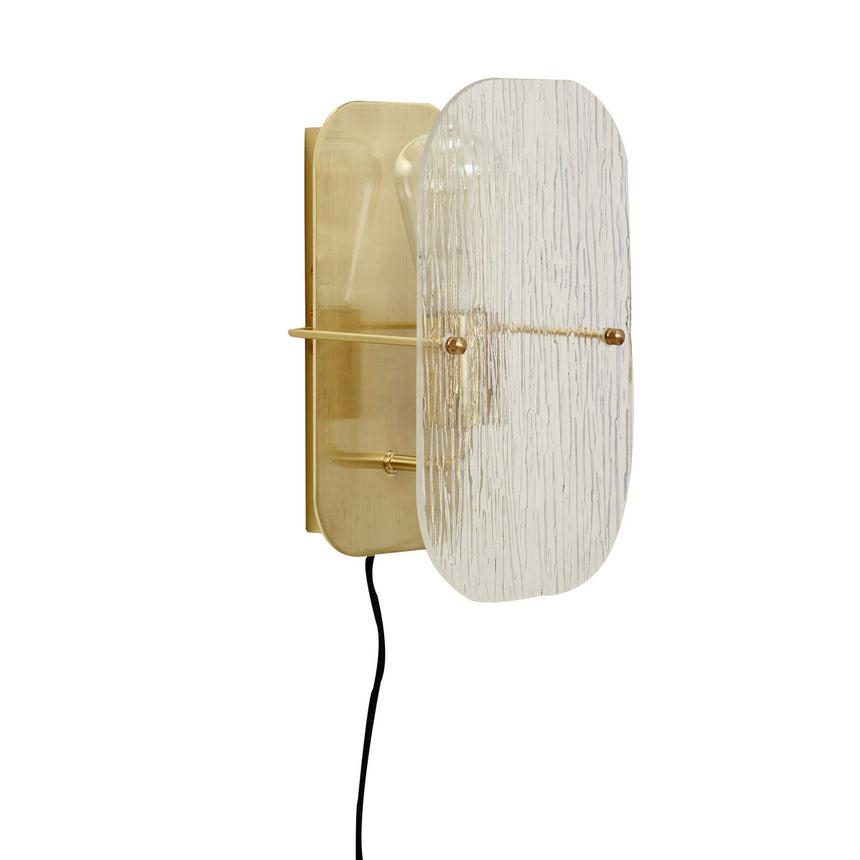 Ruffle Wall Lamp - Brass