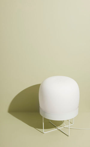 Snowy Floor Lamp - White