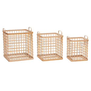 Square Baskets (set of 3) - Natural