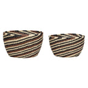 Stream Baskets (set of 2) - Black