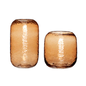 Texture Vases (set of 2) - Amber