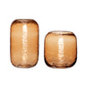 Texture Vases (set of 2) - Amber