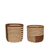 Twine Baskets (set of 2) - Brown