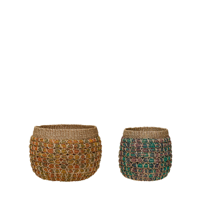 Twist Baskets (set of 2) - Multicolor