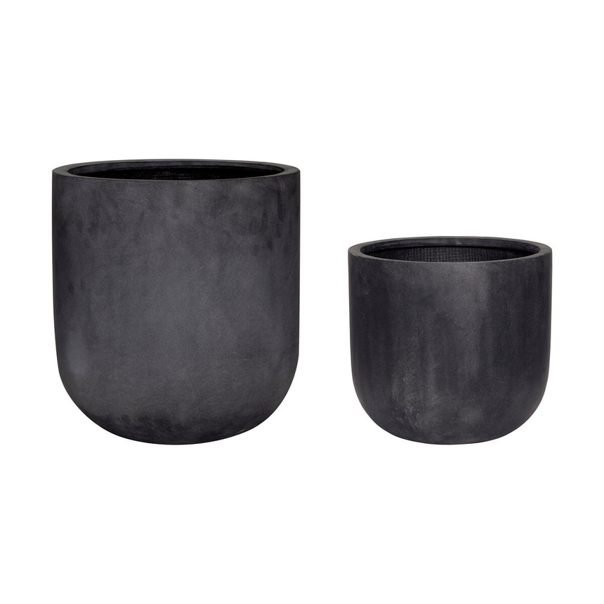 Villa Pots (set of 2) - Black