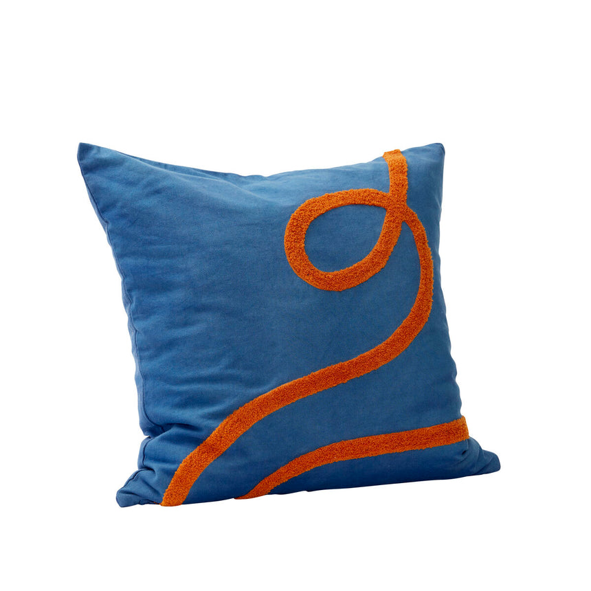 Wave Cushion - Blue